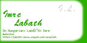 imre labath business card